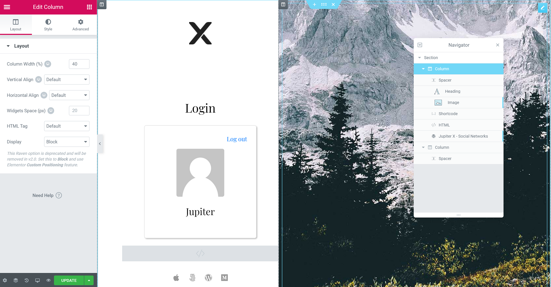 Custom Login Page with Jupiter X Backend