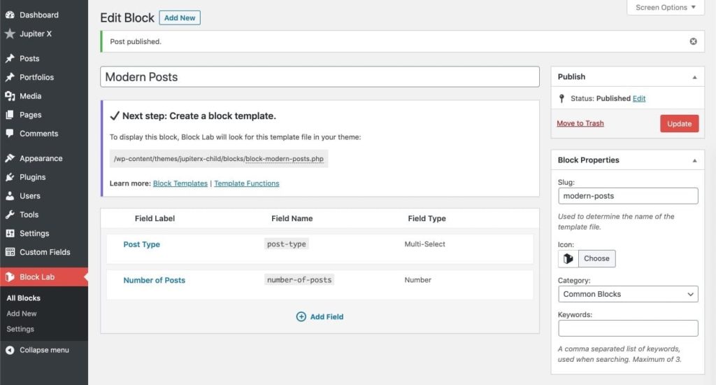 How to Create a Custom Gutenberg Block with the Block Lab Plugin - Artbees